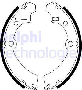 Delphi LS1586 - Set saboti frana aaoparts.ro