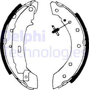 Delphi LS1691 - Set saboti frana aaoparts.ro