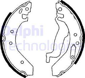 Delphi LS1645 - Set saboti frana aaoparts.ro