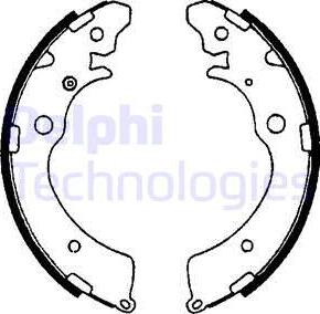 Delphi LS1641 - Set saboti frana aaoparts.ro