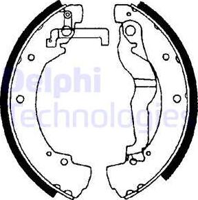 Delphi LS1656 - Set saboti frana aaoparts.ro