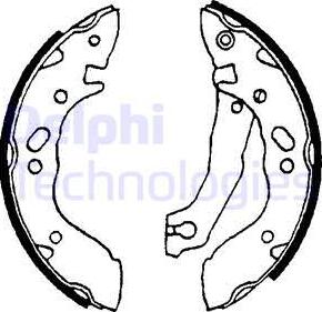 Delphi LS1609 - Set saboti frana aaoparts.ro