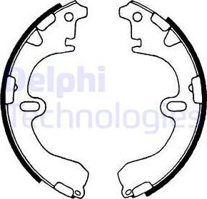 Delphi LS1600 - Set saboti frana aaoparts.ro