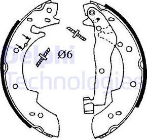 Delphi LS1633 - Set saboti frana aaoparts.ro