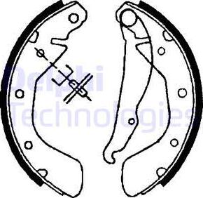 Delphi LS1621 - Set saboti frana aaoparts.ro