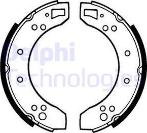 Delphi LS1050 - Set saboti frana aaoparts.ro