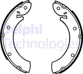Delphi LS1070 - Set saboti frana aaoparts.ro
