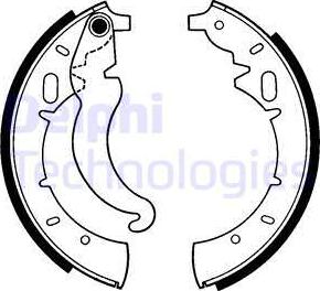 Delphi LS1135 - Set saboti frana aaoparts.ro