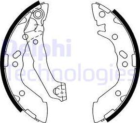 Delphi LS1891 - Set saboti frana aaoparts.ro
