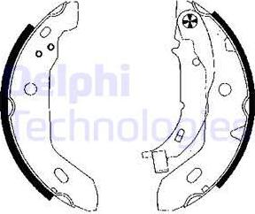 Delphi LS1841 - Set saboti frana aaoparts.ro