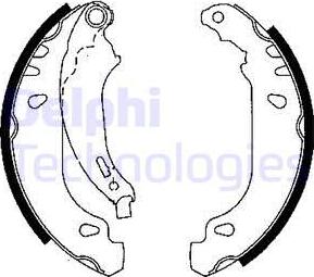 Delphi LS1848 - Set saboti frana aaoparts.ro