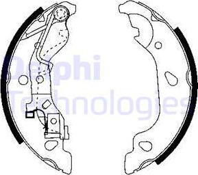 Delphi LS1859 - Set saboti frana aaoparts.ro