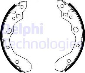 Delphi LS1855 - Set saboti frana aaoparts.ro