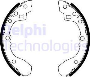 Delphi LS1824 - Set saboti frana aaoparts.ro