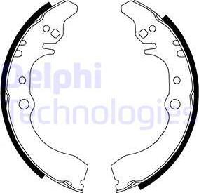 Delphi LS1823 - Set saboti frana aaoparts.ro