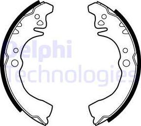 Delphi LS1875 - Set saboti frana aaoparts.ro