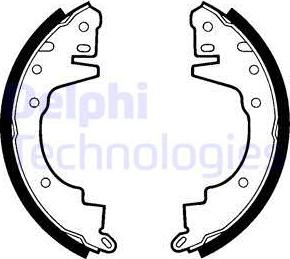 Delphi LS1345 - Set saboti frana aaoparts.ro