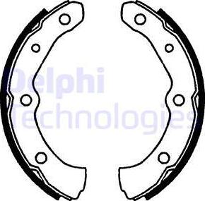 Delphi LS1361 - Set saboti frana aaoparts.ro