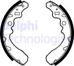 Delphi LS1362 - Set saboti frana aaoparts.ro
