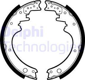 Delphi LS1367 - Set saboti frana aaoparts.ro