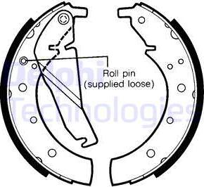 Delphi LS1318 - Set saboti frana aaoparts.ro