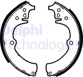 Delphi LS1330 - Set saboti frana aaoparts.ro