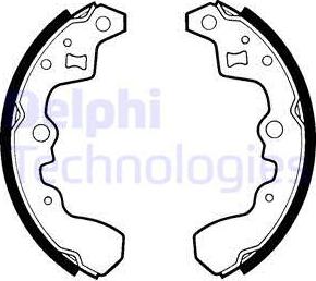 Delphi LS1338 - Set saboti frana aaoparts.ro