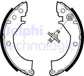 Delphi LS1328 - Set saboti frana aaoparts.ro
