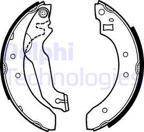 Delphi LS1249 - Set saboti frana aaoparts.ro