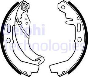 Delphi LS1247 - Set saboti frana aaoparts.ro