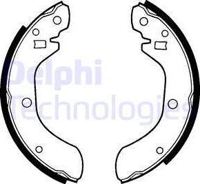 Delphi LS1254 - Set saboti frana aaoparts.ro