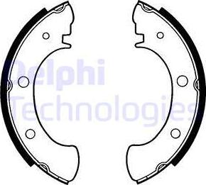 Delphi LS1251 - Set saboti frana aaoparts.ro