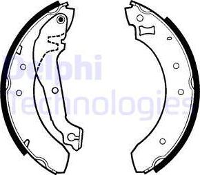 Delphi LS1268 - Set saboti frana aaoparts.ro