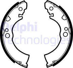 Delphi LS1289 - Set saboti frana aaoparts.ro