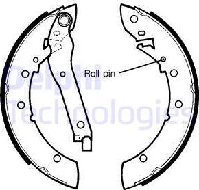 Delphi LS1280 - Set saboti frana aaoparts.ro