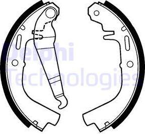 Delphi LS1231 - Set saboti frana aaoparts.ro