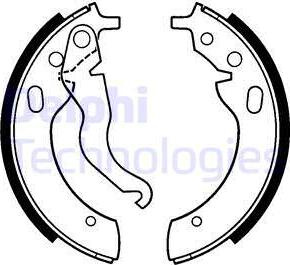 Delphi LS1228 - Set saboti frana aaoparts.ro