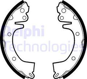 Delphi LS1279 - Set saboti frana aaoparts.ro