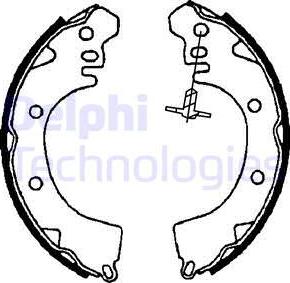 Delphi LS1705 - Set saboti frana aaoparts.ro