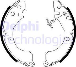 Delphi LS1779 - Set saboti frana aaoparts.ro