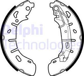 Delphi LS2050 - Set saboti frana aaoparts.ro