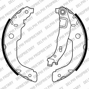 Delphi LS2000 - Set saboti frana aaoparts.ro