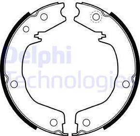 Delphi LS2007 - Set saboti frana, frana de mana aaoparts.ro
