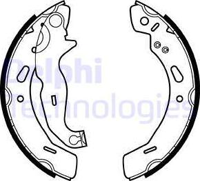 Delphi LS2016 - Set saboti frana aaoparts.ro