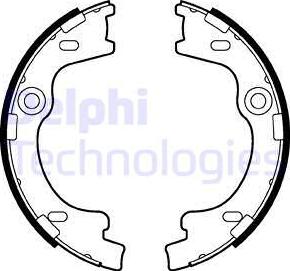 Delphi LS2012 - Set saboti frana, frana de mana aaoparts.ro