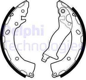 Delphi LS2087 - Set saboti frana aaoparts.ro