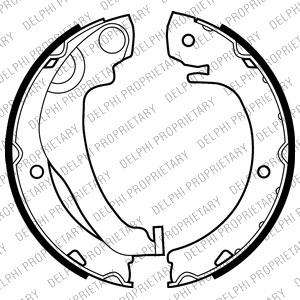 Delphi LS2020 - Set saboti frana aaoparts.ro