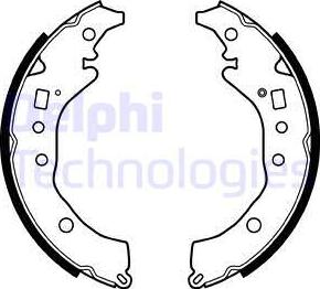 Delphi LS2079 - Set saboti frana aaoparts.ro