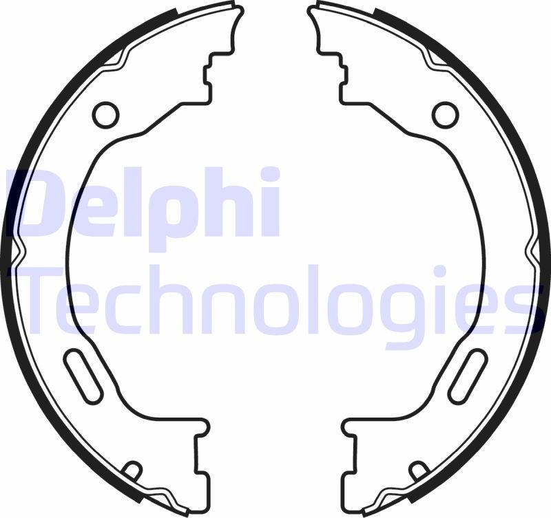 Delphi LS2077 - Set saboti frana, frana de mana aaoparts.ro
