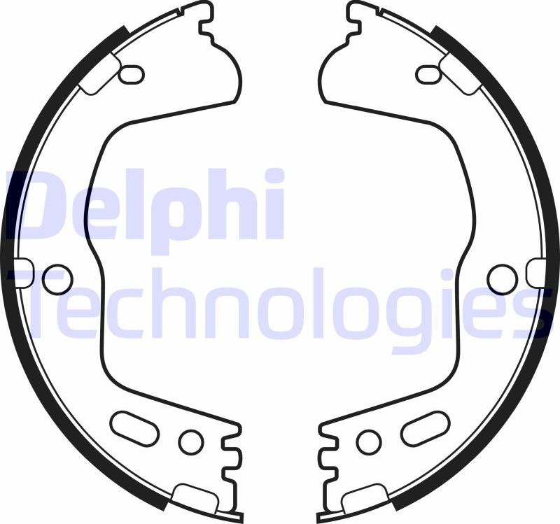Delphi LS2155 - Set saboti frana, frana de mana aaoparts.ro